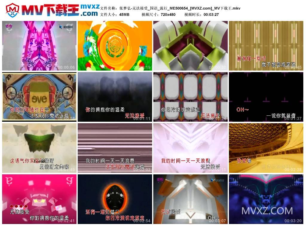 张梦弘-无法接受_国语_流行_ME500654